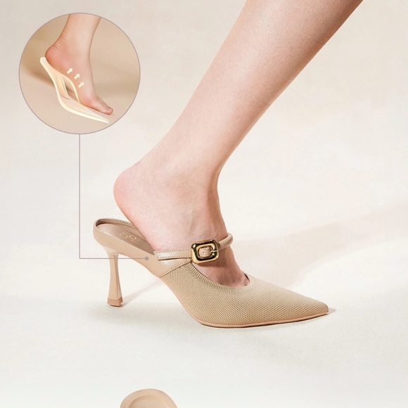 GraceLithe Pointed Toe Heeled Mules - Picture 12 of 12